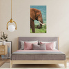 Canvas Print Muddy Elephant Nature Nature 80x120 cm