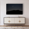 Canvas Print Nature Night Dark Moon Mountains 90x60