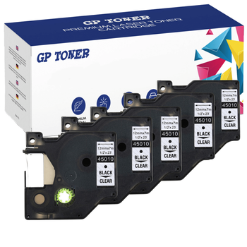 5x Tape for Dymo D1 45010 12mm x 7m GP-DY45010 x5