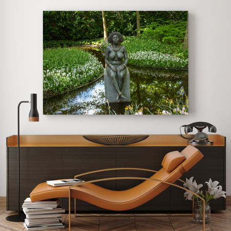 Canvas Print Architecture Sculpture of a woman 40x30 cm