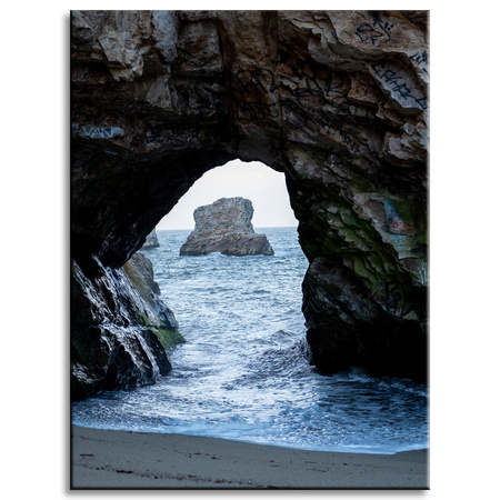 Canvas Print Nature Rocks Ocean 30x40 cm