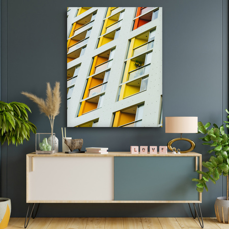 Canvas Print Apartment Building Block 80x120