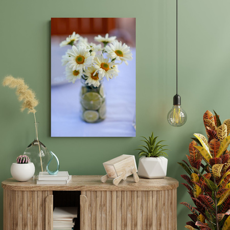 Canvas Print Botany Daisy Bouquet 30x40 cm