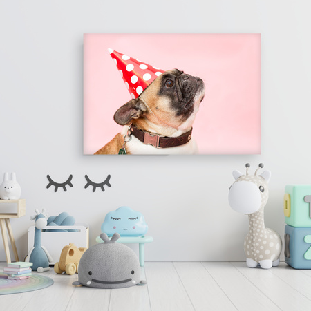 Canvas Print Youth Birthday Pug 90x60
