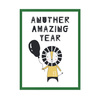 Another amazing year Birthday Poster 24X30 cm + green frame