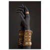 Canvas Print Gold Bracelets on Hands Jewelry 80x120 cm