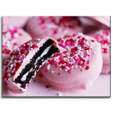 Canvas Print Kitchen Pink Cookies 40x30 cm