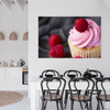 Canvas Print Kitchen Raspberry Cupcake 40x30 cm