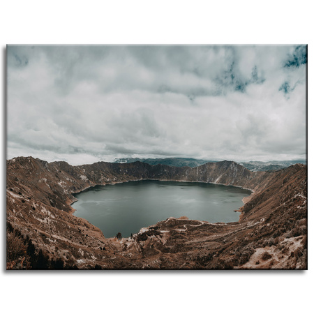 Canvas Print Nature Lake in the Mountains 40x30 cm