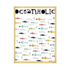 Children's Oceanoholic poster 30X40 cm + gold frame