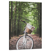 Canvas Print Youth Bike in the Forest 80x120