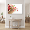 Canvas Print Freshness of Summer Raspberries Fruit Spring 90x60