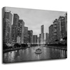 Canvas Print Chicago Architecture Black and White 40X30 cm