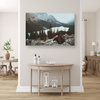 Canvas Print People Mountains Woman on the Trail 90x60