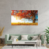 Canvas Print Beautiful Tree Red Leaves Autumn 100x80 cm
