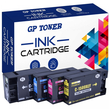 Replacement Ink Kit for Canon PGI-1500XLCMYK Maxify MB2000 MB2050 MB2150 MB2350 MB2700 MB2750 - GP-C1500XL CMYK