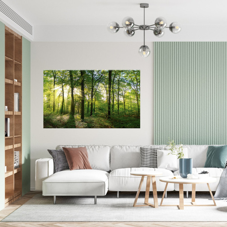 Canvas Print Sun Forest Trees Rays of Light 60x40 cm
