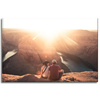 Canvas Print Grand Canyon Couple Sun River 90x60