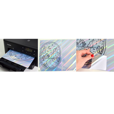 Self-adhesive A4 paper ray of light PAP-CSF023