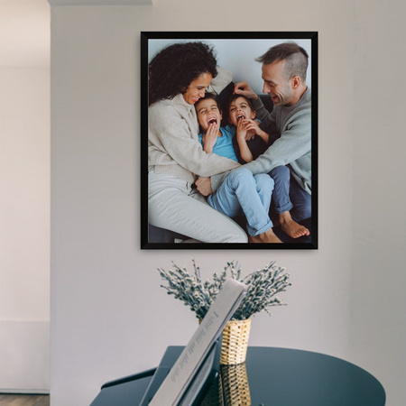 5x Black Frame 40x50, I L13,15,051, Plexiglass