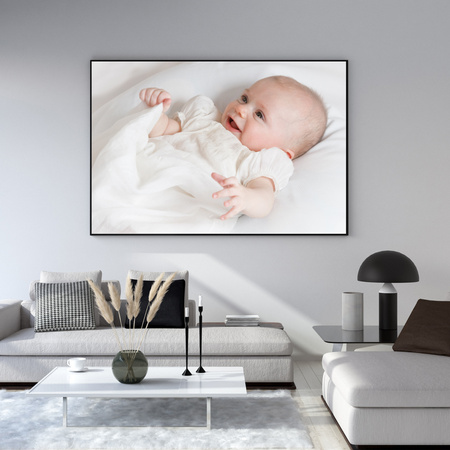 Your photo as a WIZARD poster + silver frame 70x50 cm