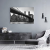 Canvas Print Architecture Manhattan Bridge Black and White 40X30 cm