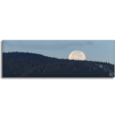 Canvas Print Nature Rising Moon 120x40