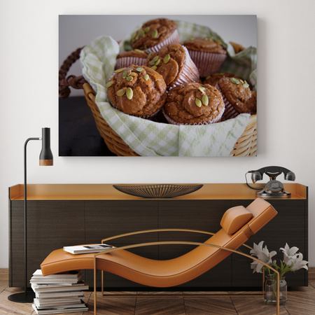 Canvas Print Kitchen Cupcakes 40x30 cm