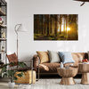 Canvas Print Sunset Forest Trees Nature 120x80 cm