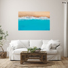Canvas Print Beach Water Waves Blue 100x80 cm