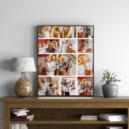 Your photo as a poster + grey frame 50x70 cm