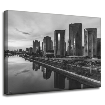 Canvas Print Architecture Sao Paulo Black and White 40X30 cm