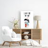 Children's poster Love you 40X50 cm