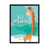 Children's poster Wild child Giraffe 50X70 cm + black frame