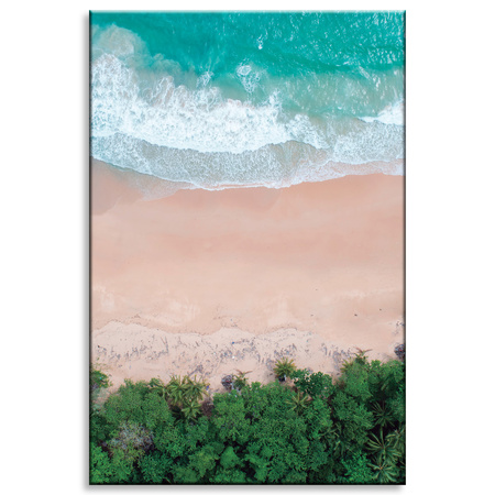 Canvas Print Beach Sea Waves Water Nature 80x120 cm