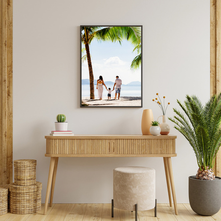 Your photo as a poster + black frame 40x50 cm