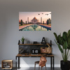 Canvas Print Taj Mahal Architecture India 100x80 cm