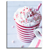 Canvas Print Kitchen Drink Whipped Cream 30x40 cm