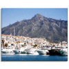 Canvas Print Boats Summer Monaco Mountain 100x80 cm
