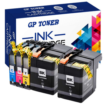 Set of 5x replacement inks for Brother LC-525 DCP-J100 GP-B529 CMYKK
