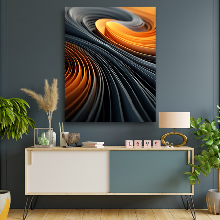 Canvas Print Abstraction Swirls Spirals 80x120