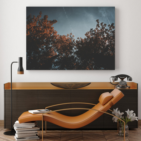 Canvas Print Nature Orange Tree Crowns 40x30 cm