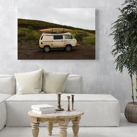 Canvas Print Vintage Camper 40x30 cm