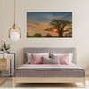 Canvas Print Sunset on the Savannah 100x80 cm