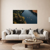 Canvas Print Kayaking Forest River Nature 100x80 cm