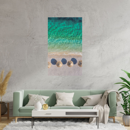 Canvas Print Beach Rest Holidays Water Waves 80x120 cm