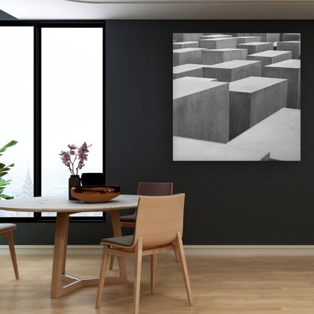 Canvas Print Abstract Concrete Cubes 90x90