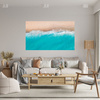 Canvas Print Water Waves Beach Sand 100x80 cm