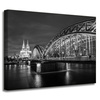 Canvas Print Architecture Cologne Germany Black and White 40X30 cm