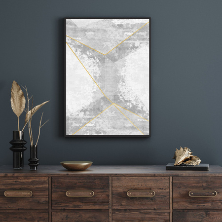 Poster Abstraction_3 40X50 cm + gold frame